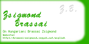 zsigmond brassai business card